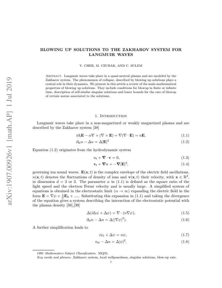 First page