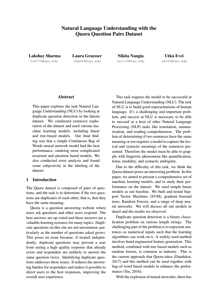 First page