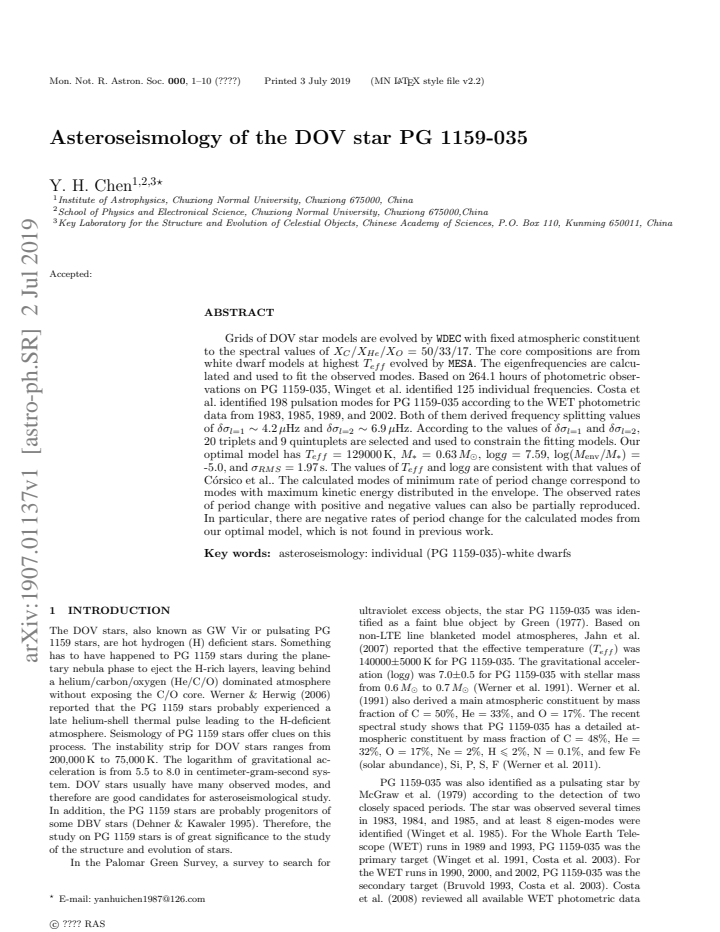 First page