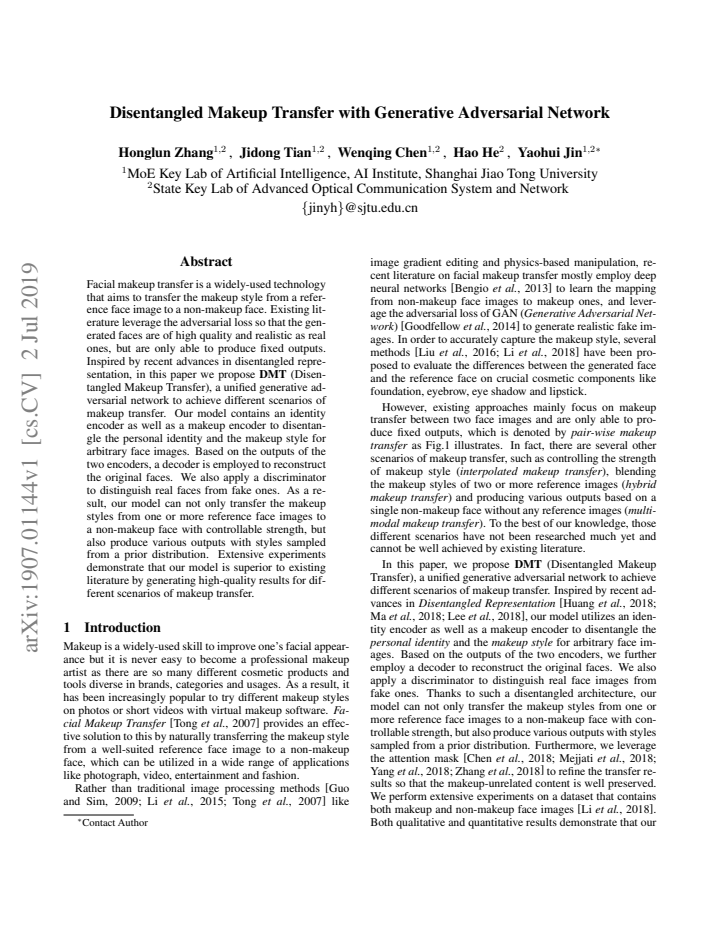 First page