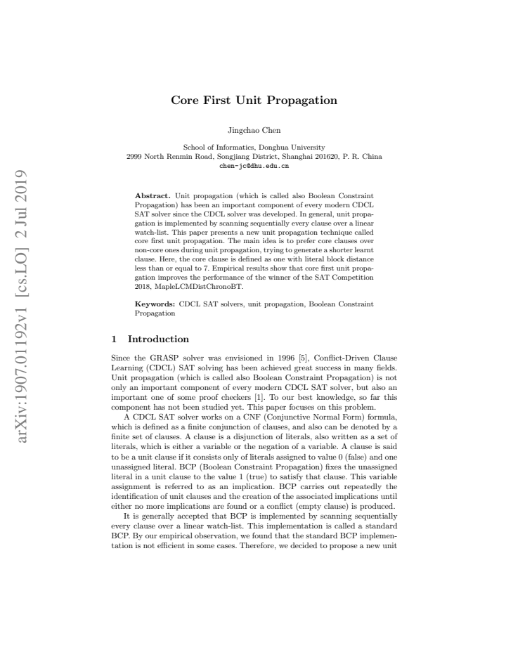 First page