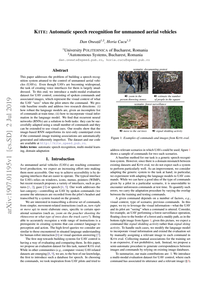 First page