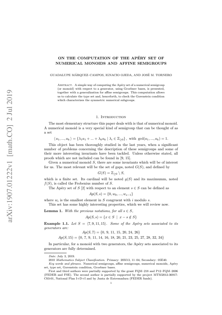 First page