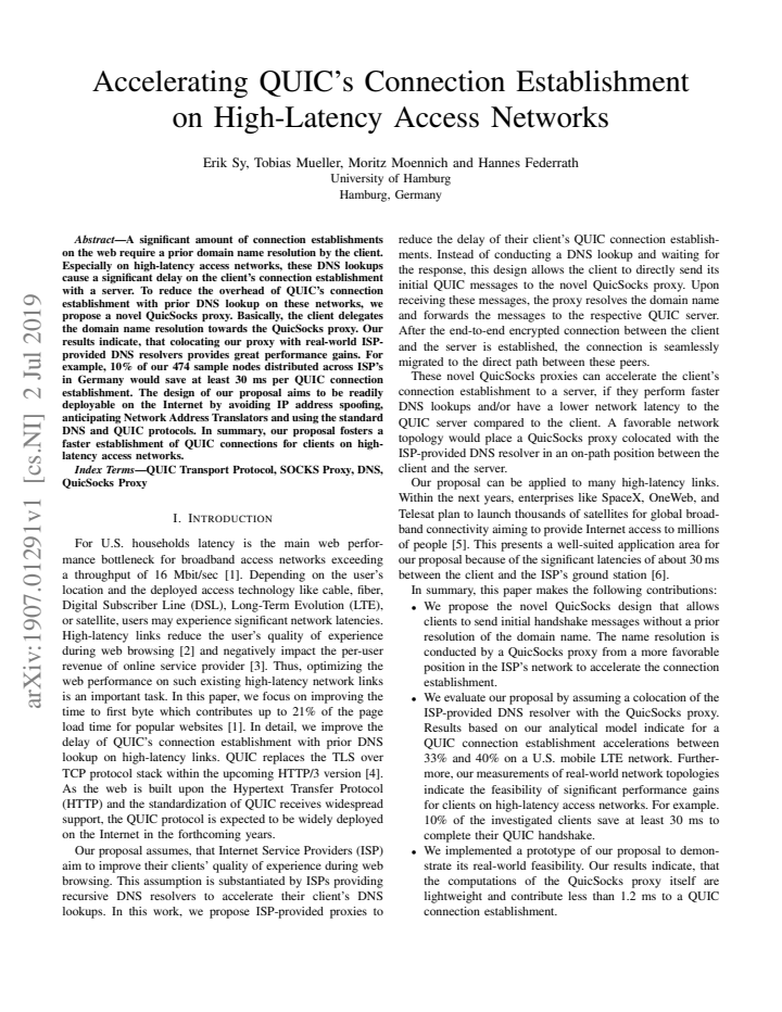 First page