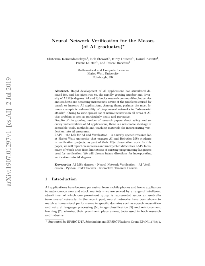 First page