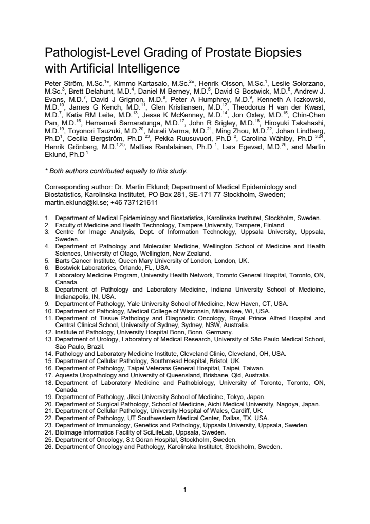 First page