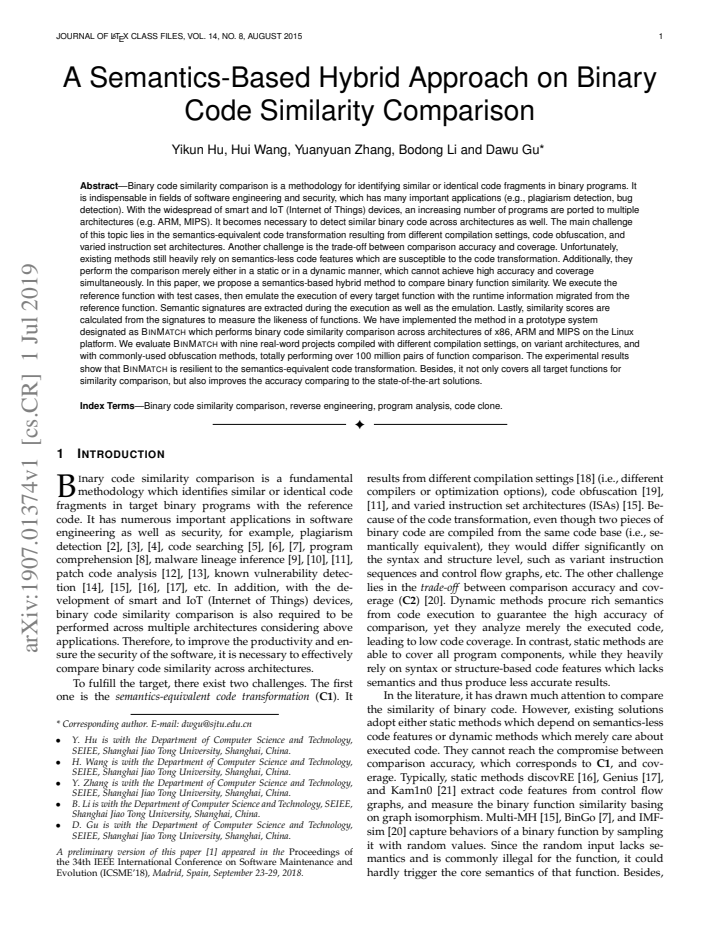 First page