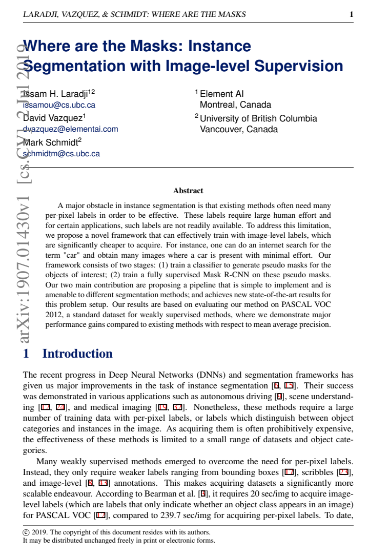 First page