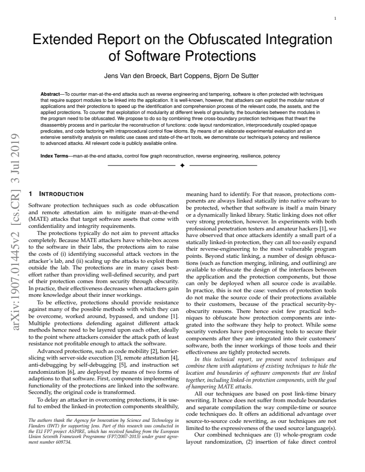 First page