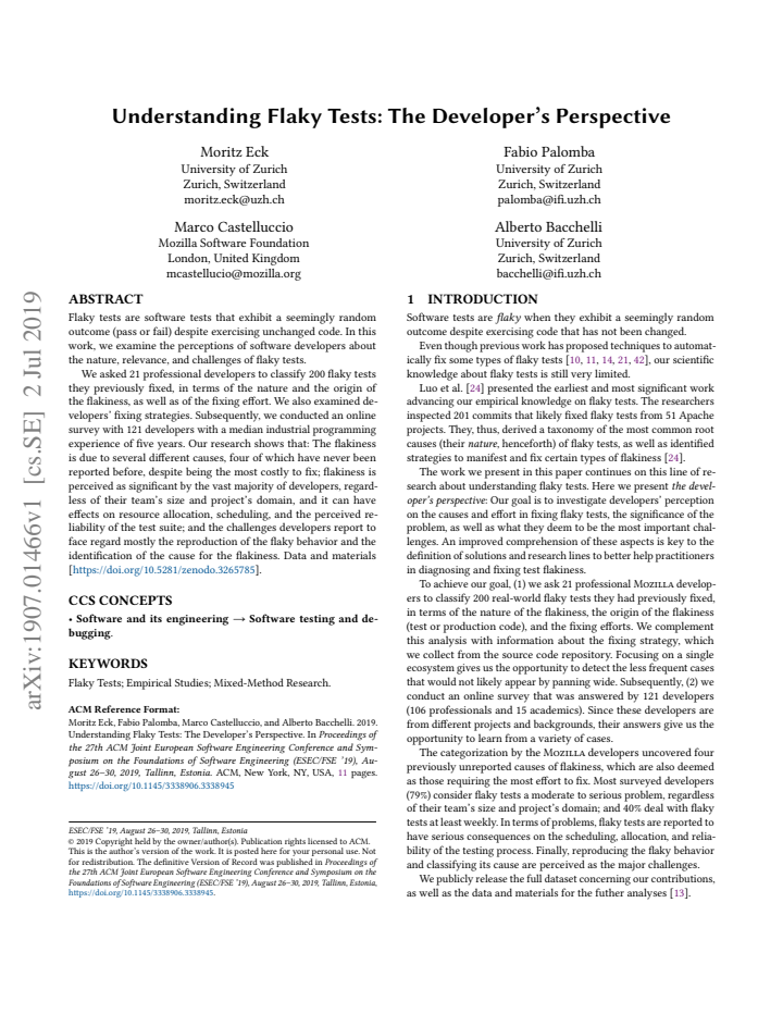First page