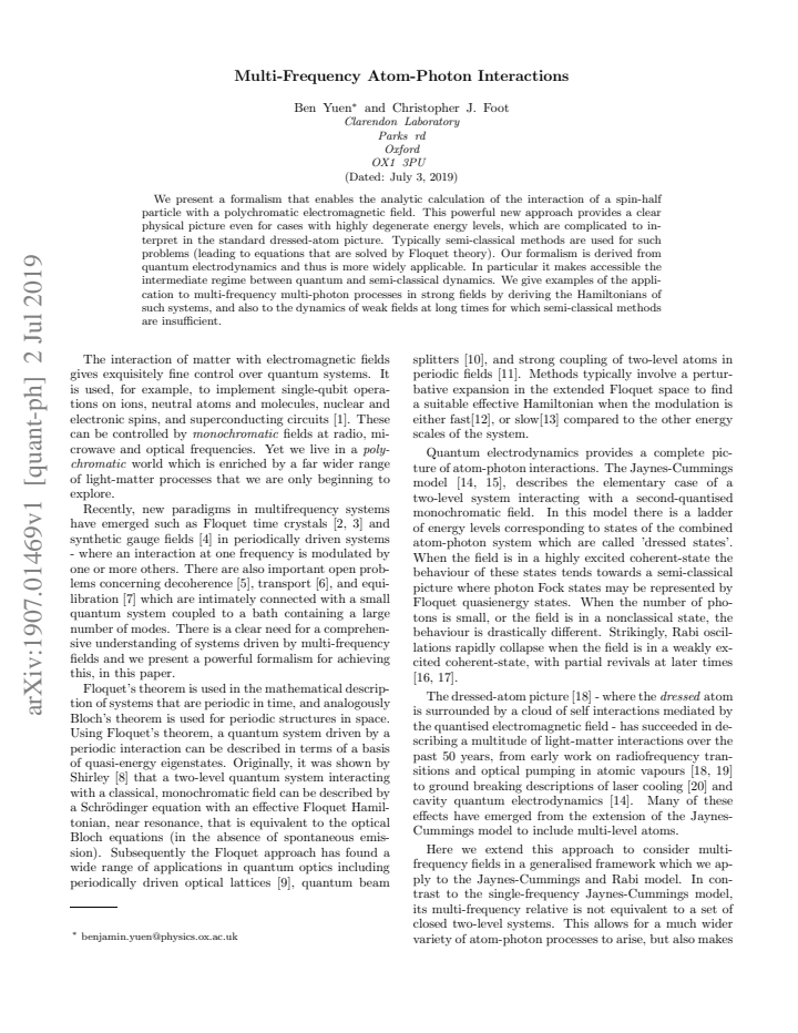 First page