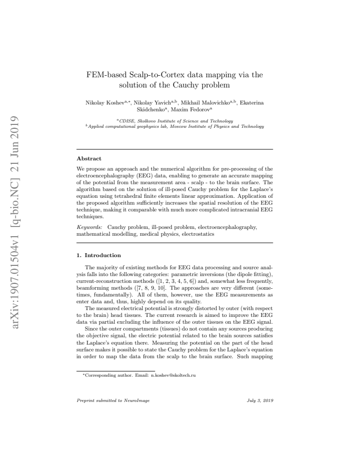 First page
