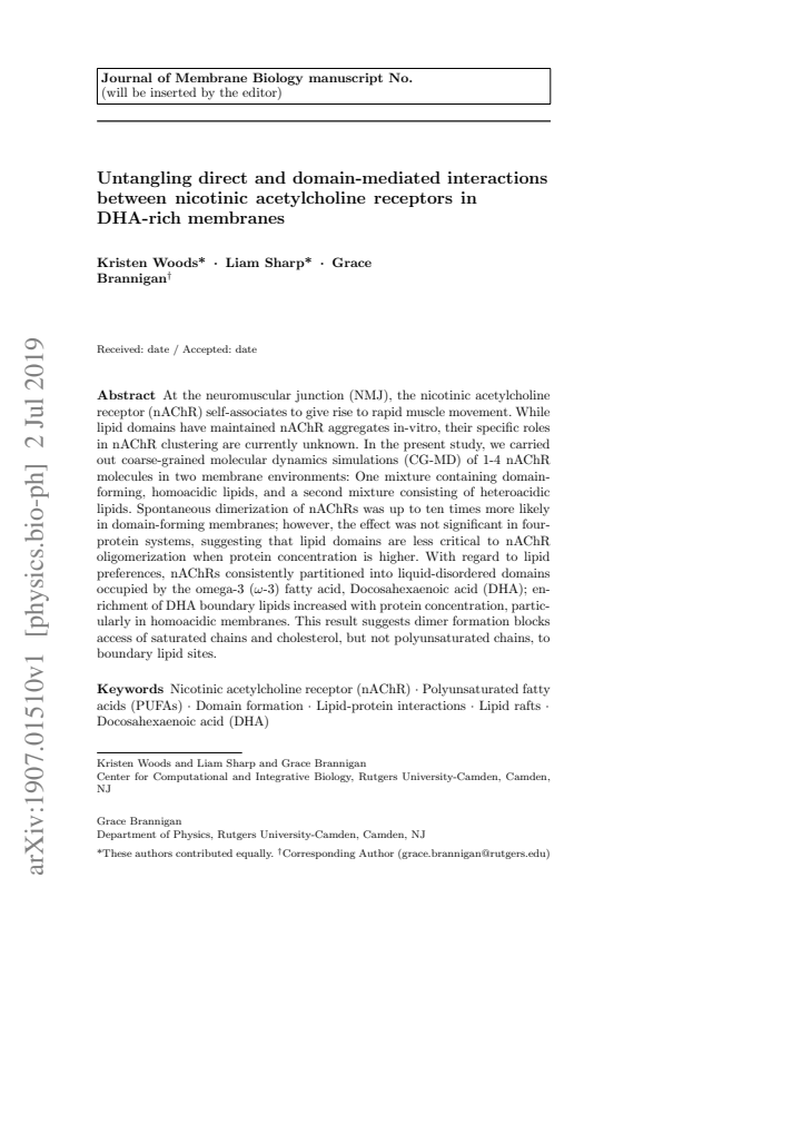 First page