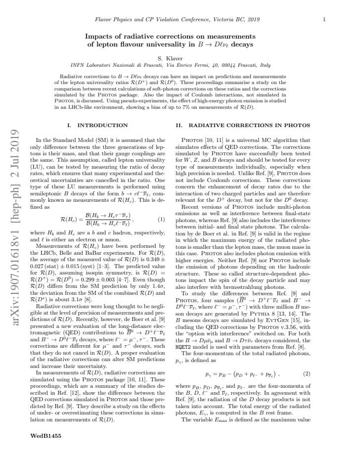 First page