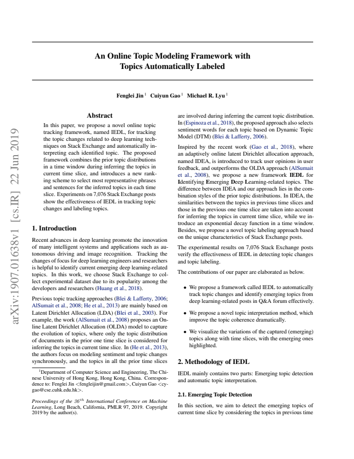 First page