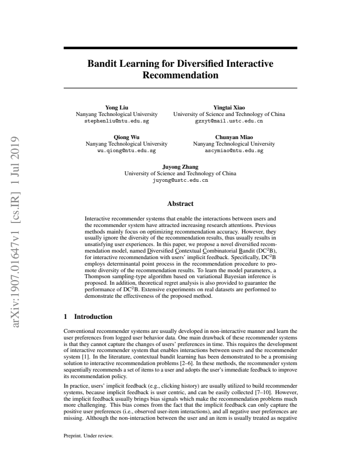 First page