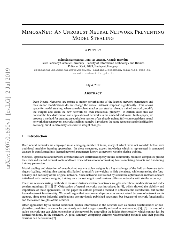 First page