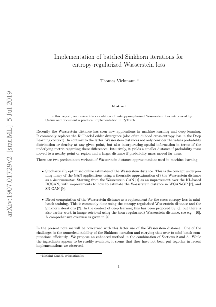 First page