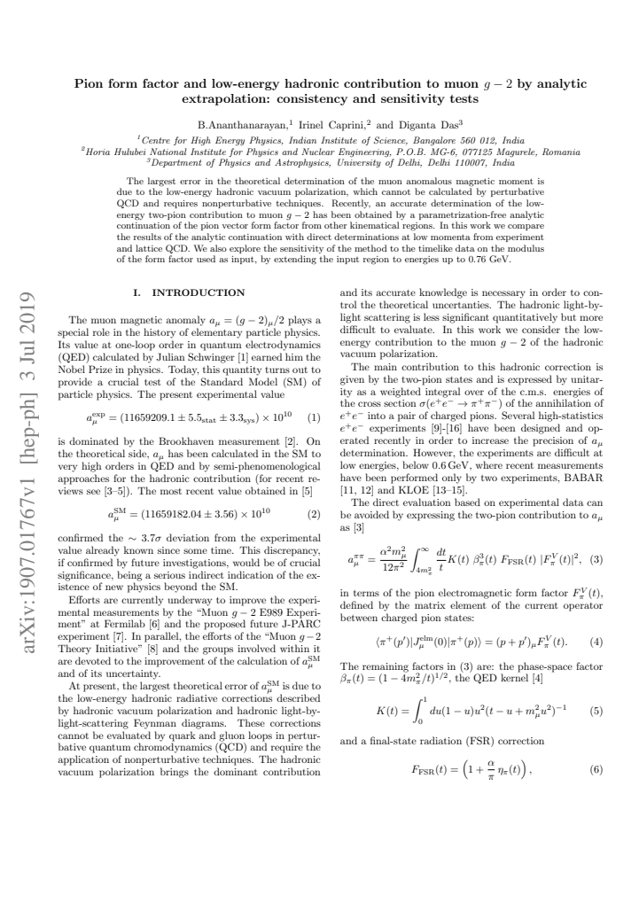 First page