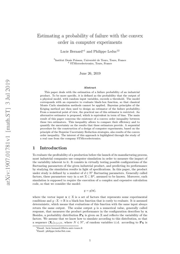 First page