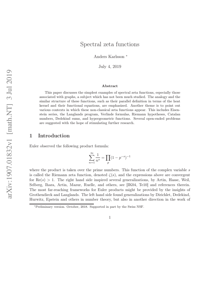 First page