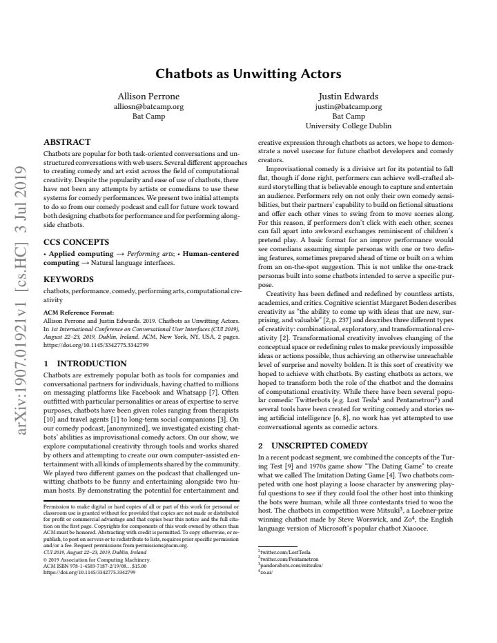First page
