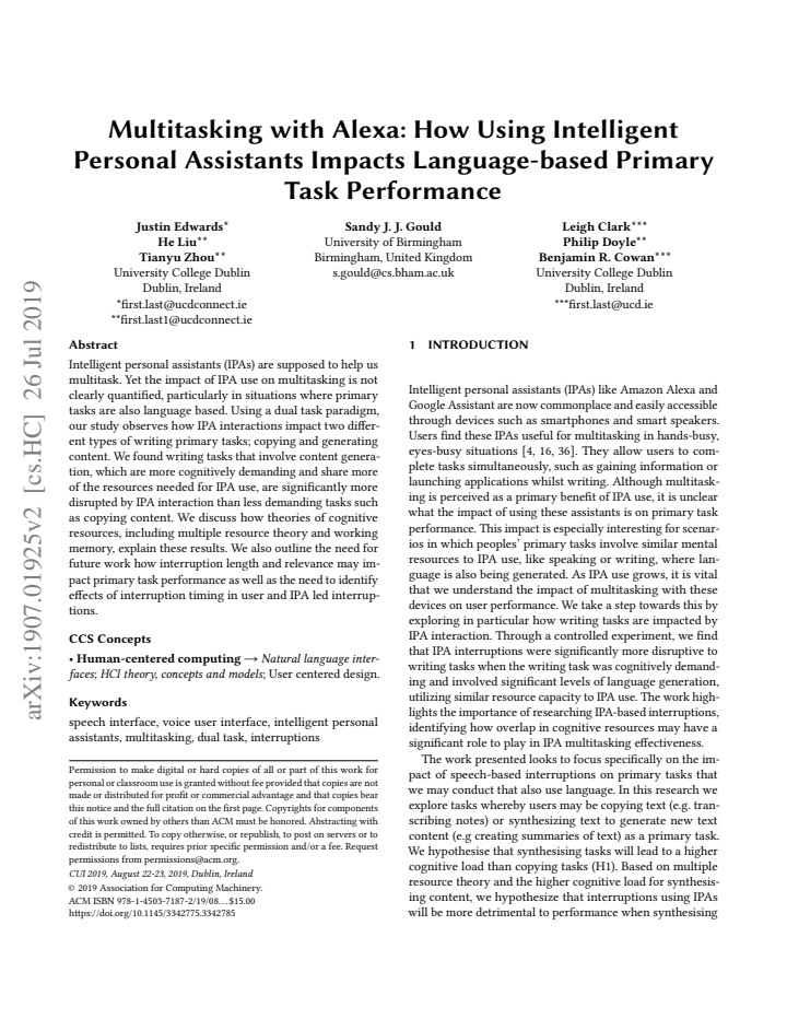 First page