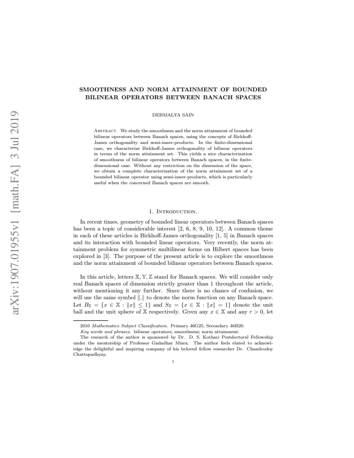 First page
