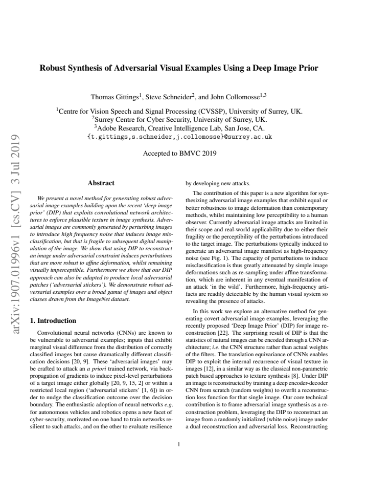 First page