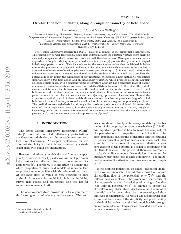 First page
