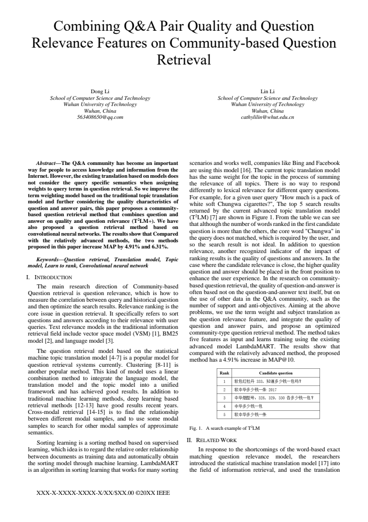First page
