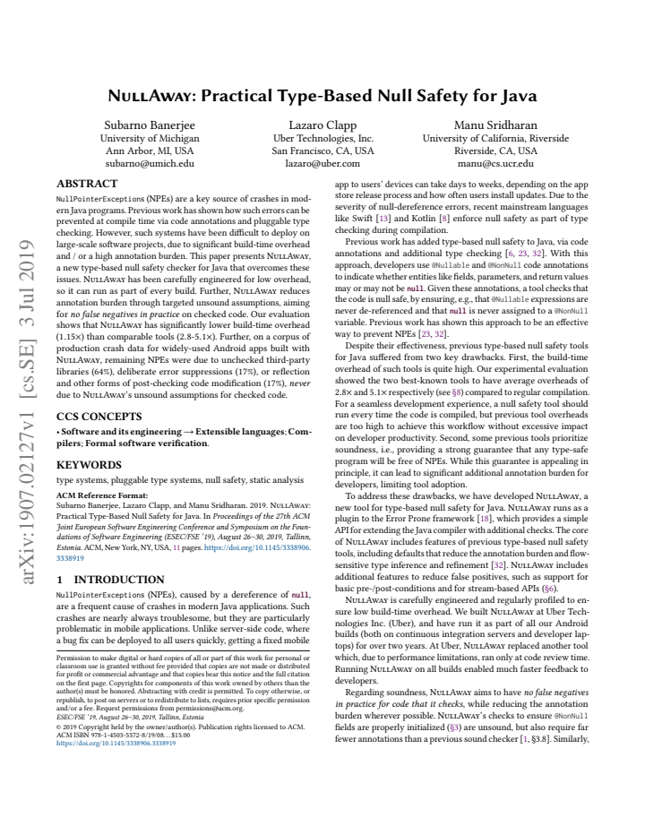 First page