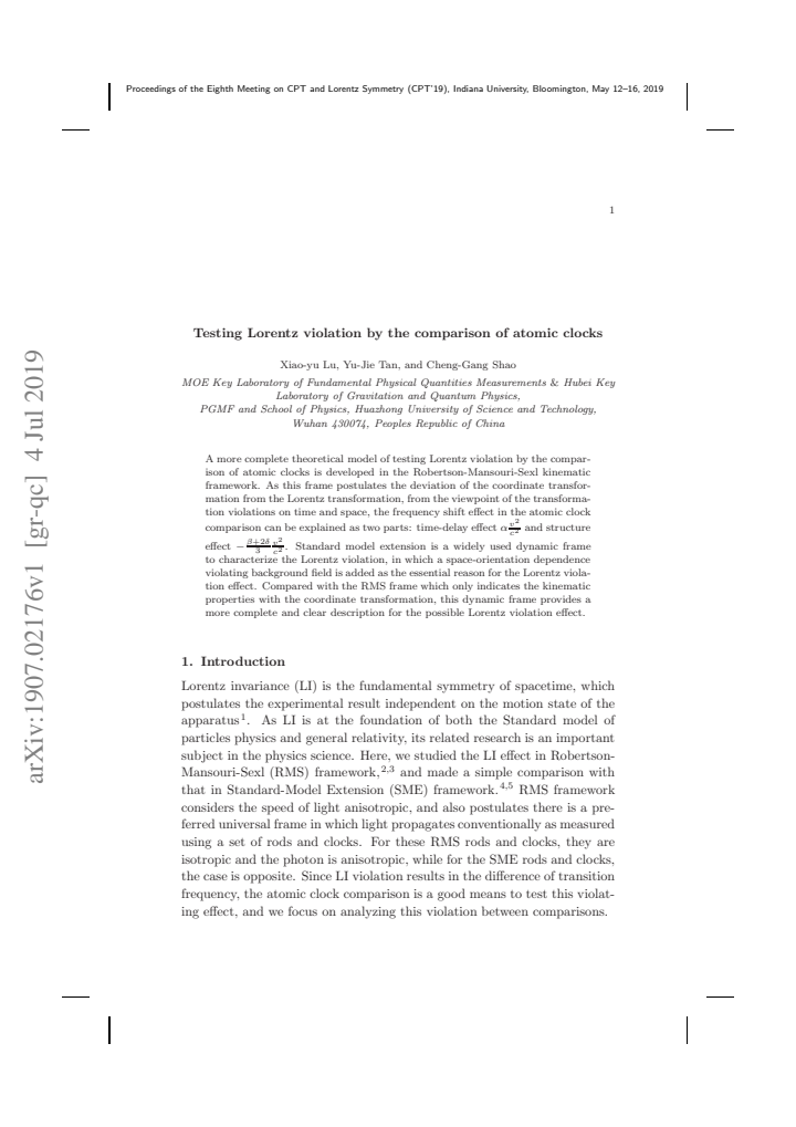 First page