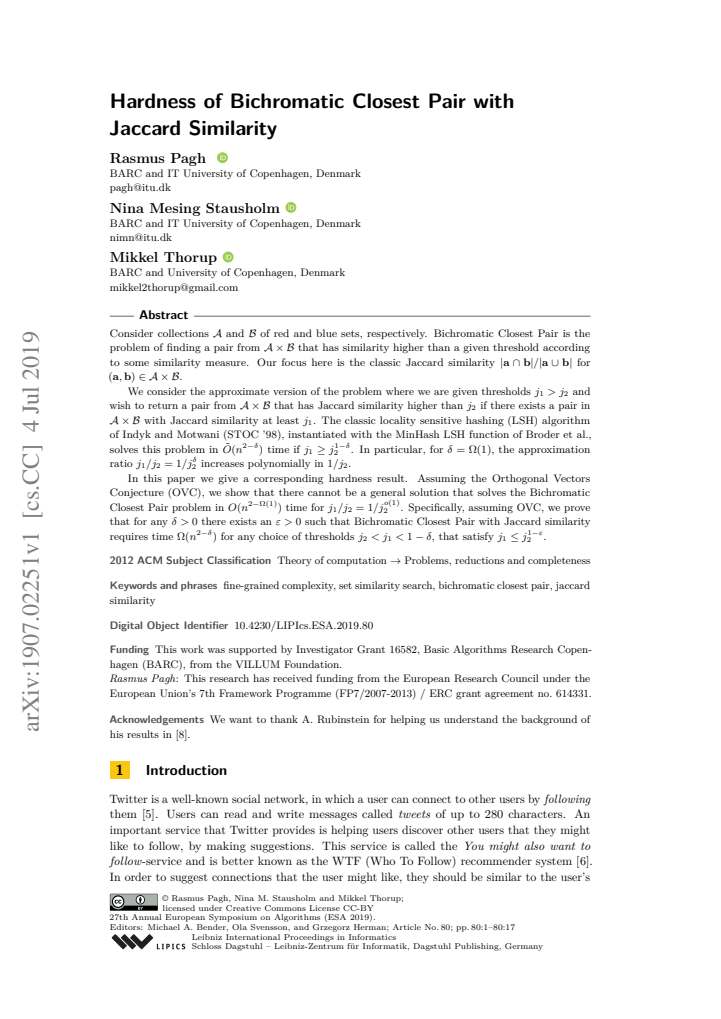 First page