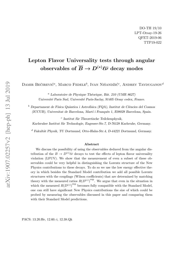 First page
