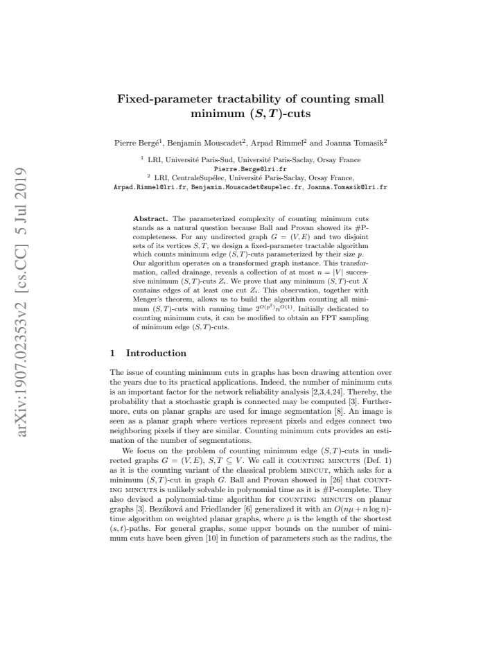 First page