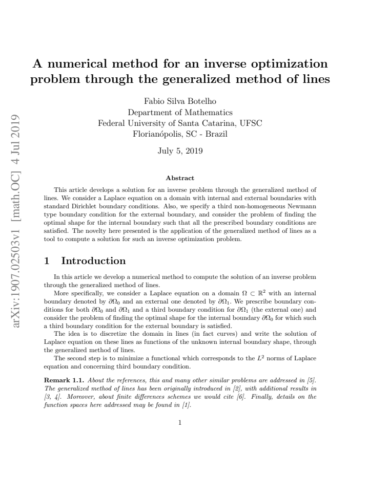 First page