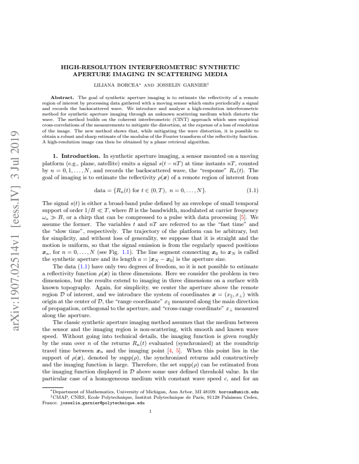 First page