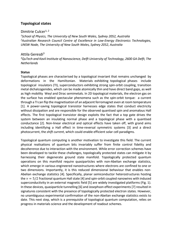 First page
