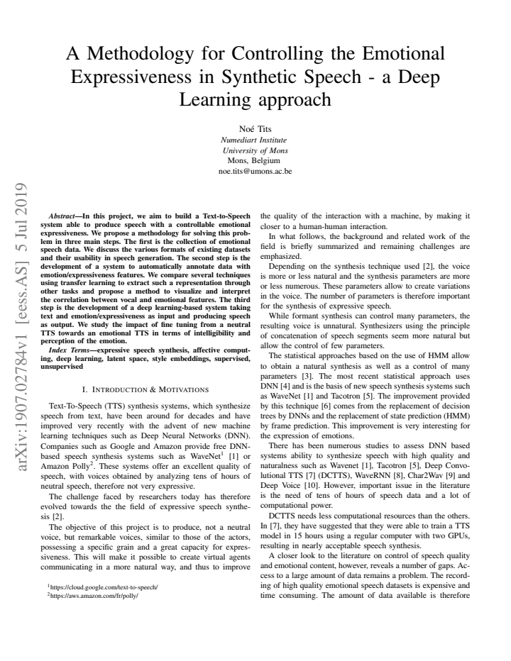 First page