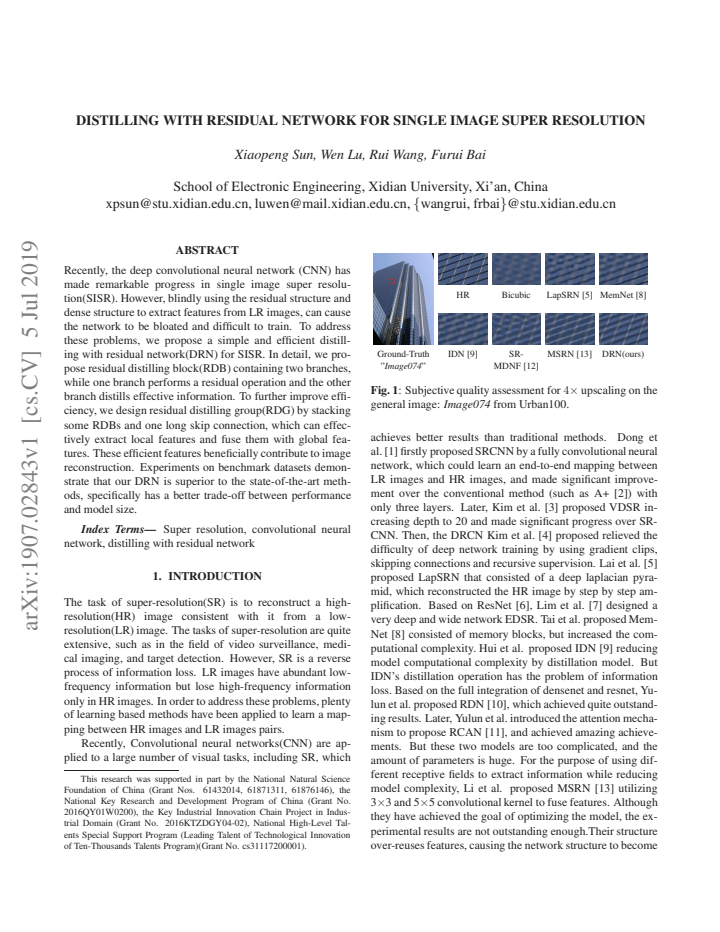 First page