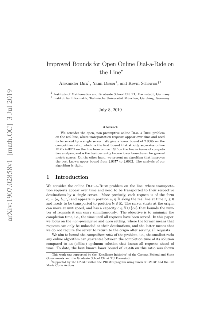First page