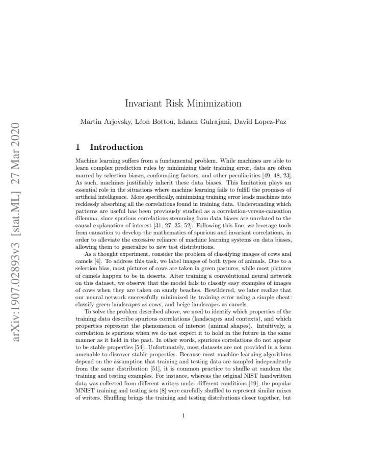 First page