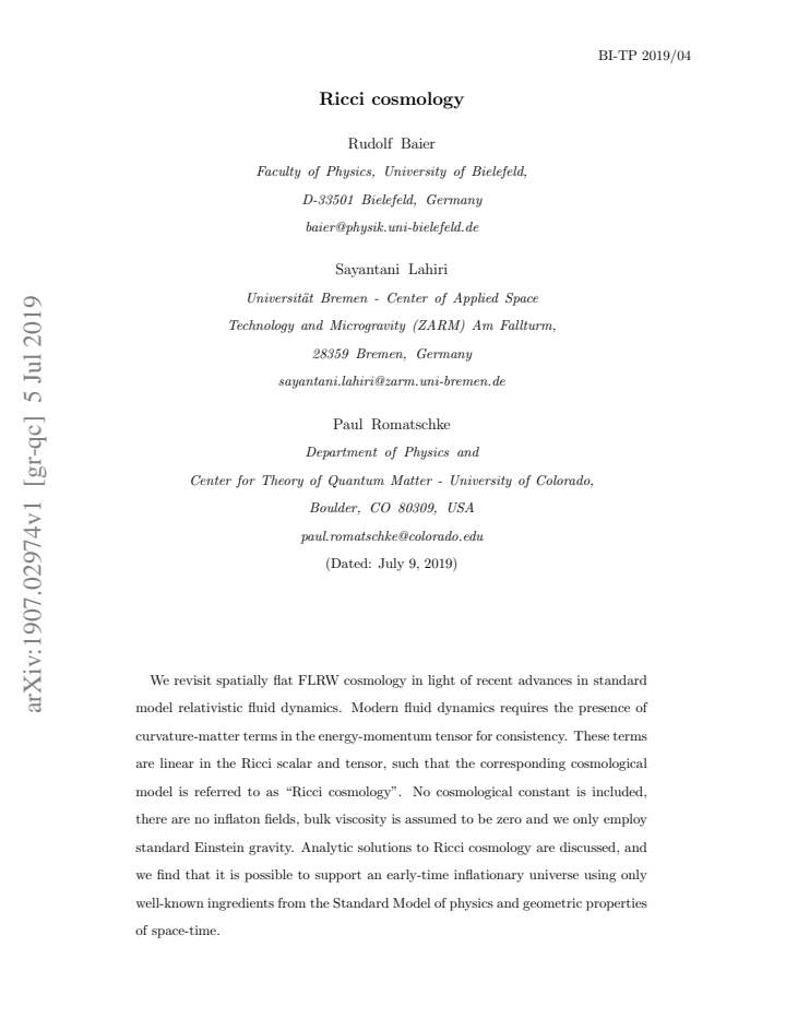 First page