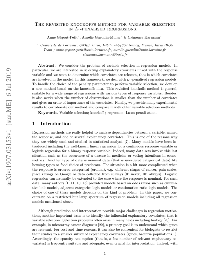 First page