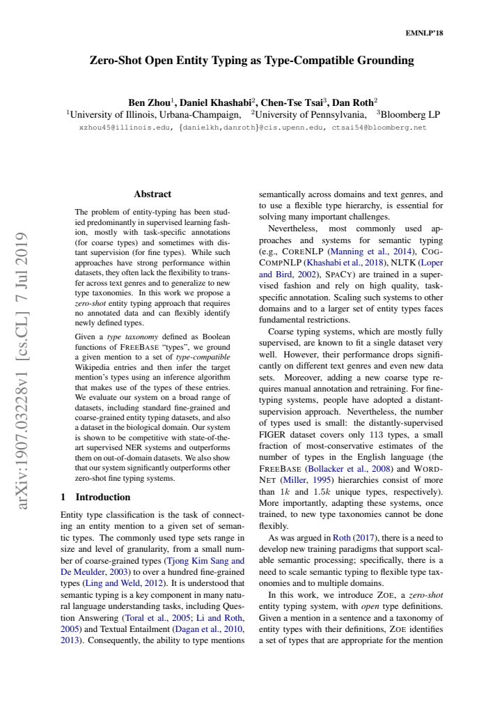 First page