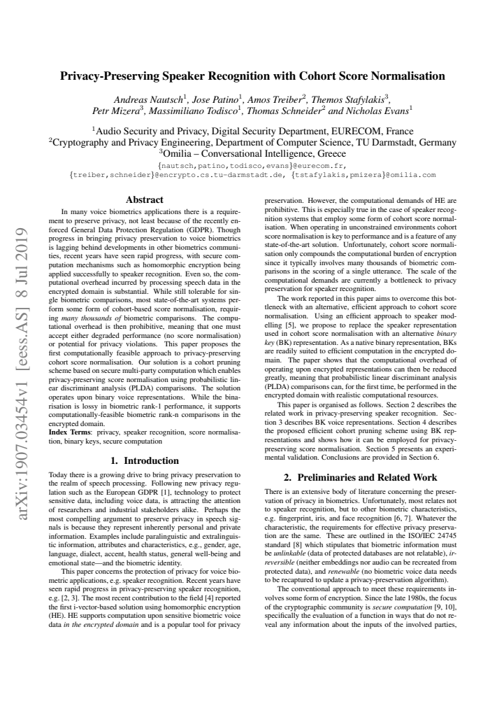 First page
