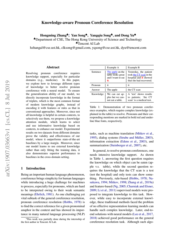 First page