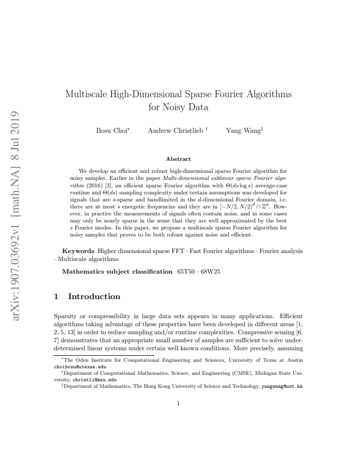 First page