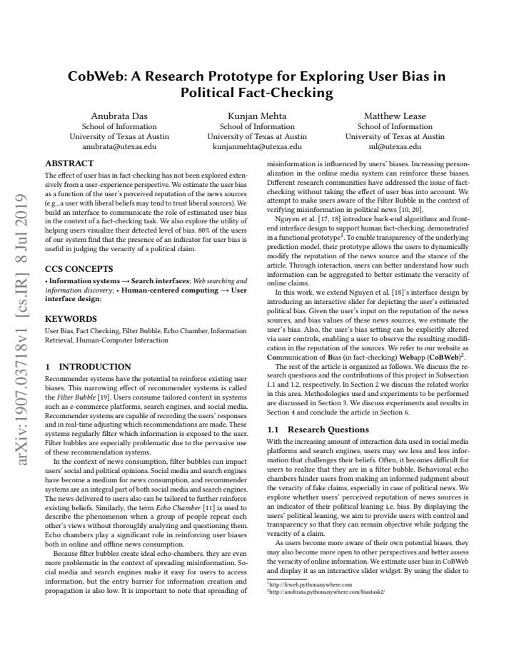 First page